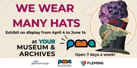 promotional graphic for We Wear Many Hats exhibition