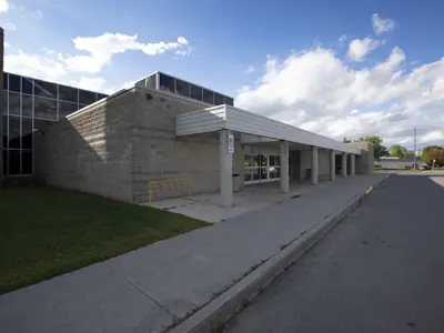 Healthy Planet Arena main entrance