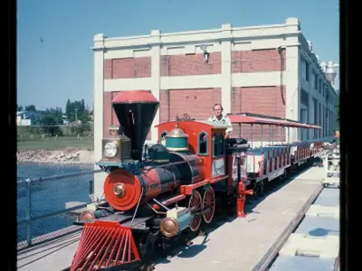 train ride near pump house