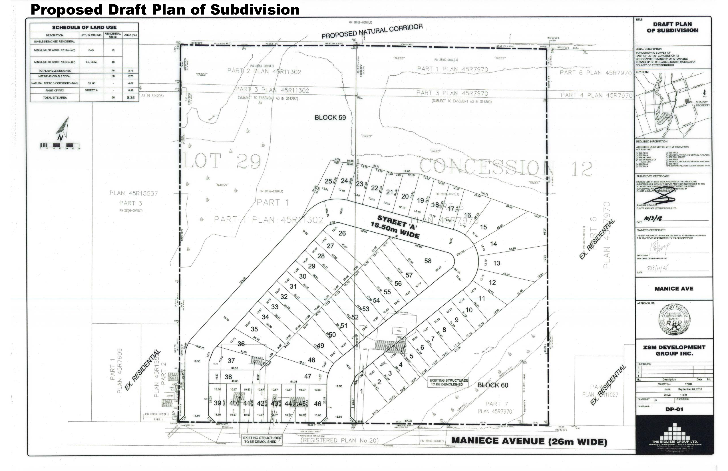 Draft Plan of Subdivision